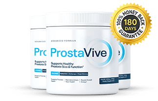 Prostavive three bottles with banner
